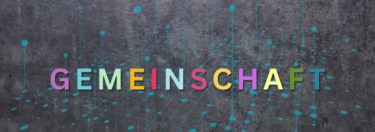 Schiefertafel mit Netzwerk aus Punkten