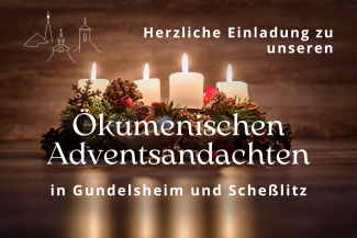 Adventskranz mit brennenden Kerzen