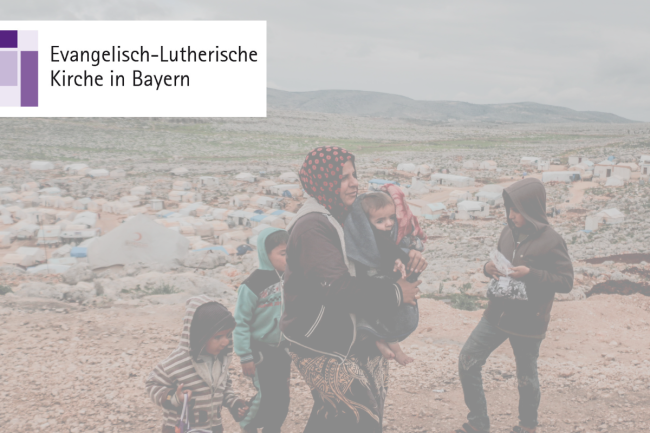 Familie auf der Flucht